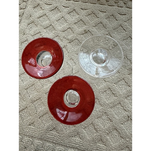 PFALTZGRAFF CHRISTMAS Winterberry High Ball‎ Red Base On 2 Non Red Base On 1 - Picture 8 of 10